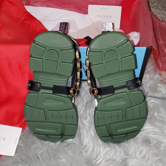 RARE Gucci Flashtrek SEGA Green Removable Crystal - Picture 8 of 8